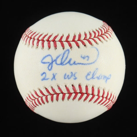 Jesse Orosco Signed ML Baseball Inscribed "2X WS Champ" (PSA COA) Mets & Dodgers