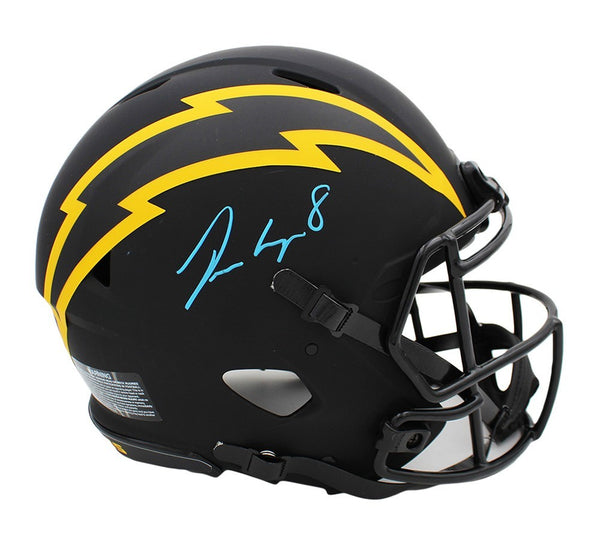 Omarion Hampton Signed Los Angeles Chargers Speed Authentic Eclipse NFL Helmet