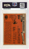 Eddie Murray Signed Lions 1981 Topps Rookie Football Trading Card #440 - (PSA)