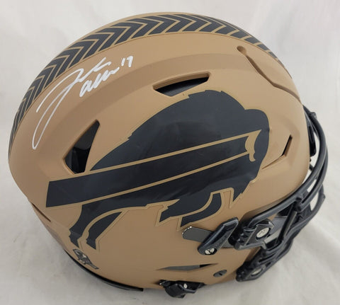 JOSH ALLEN SIGNED BUFFALO BILLS F/S STS 2 SPEEDFLEX AUTHENTIC HELMET BECKETT QR