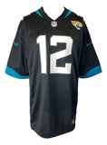 Travis Hunter Signed Jacksonville Jaguars Black Nike Game Replica Jersey BAS