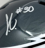 Jihaad Campbell Signed Philadelphia Eagles Full Size Replica Speed Helmet BAS