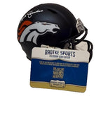 Mike Shanahan Autographed Denver Broncos Navy Mini Helmet Radtke Sports COA