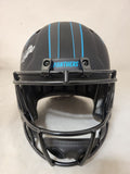 CHUBA HUBBARD SIGNED CAROLINA PANTHERS F/S ECLIPSE SPEED REP HELMET BECKETT QR