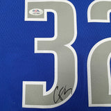Autographed/Signed Cooper Flagg Dallas Mavericks Blue Authentic Jersey PSA COA