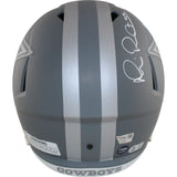 Dallas Cowboys Autographed F/S Slate Helmet Aikman Emmitt Irvin Beckett 50312