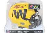 Brian Robinson Jr Signed Washington Commanders Rave Mini Helmet Beckett 51704