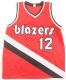 Lafayette Fat Lever Signed Portland Trail Blazers Red Jersey (JSA) 2xAll Star
