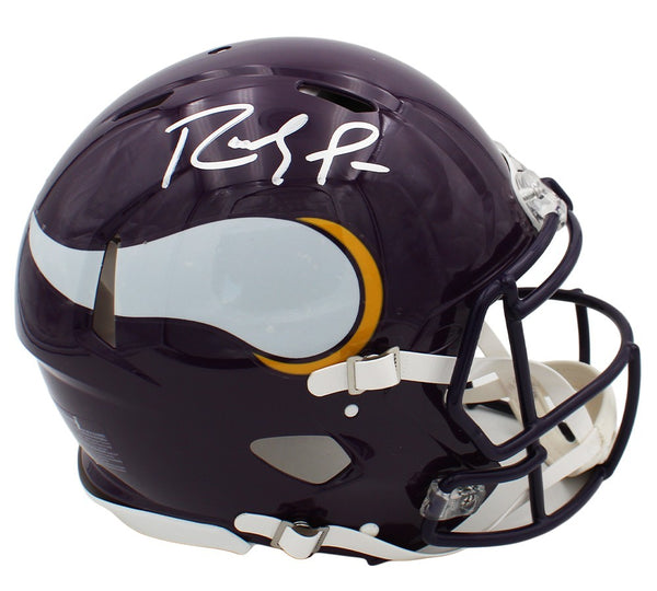 Randy Moss Signed Minnesota Vikings Speed Authentic TB 83-07 Purple Gloss Helmet