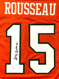 GREGORY ROUSSEAU AUTOGRAPHED COLLEGE STYLE JERSEY w/ JSA COA #SD14794