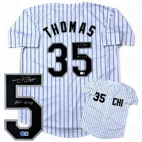 Frank Thomas Autographed / Signed Jersey with HOF - Beckett Authenticated