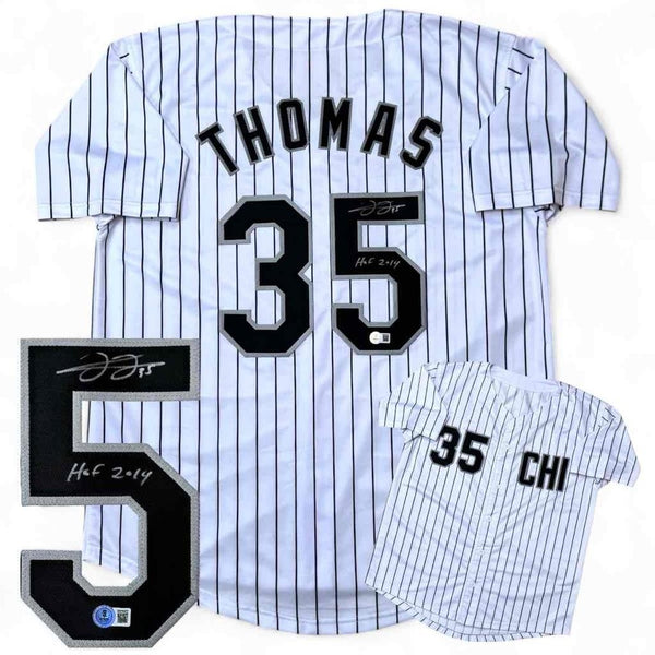 Frank Thomas Autographed / Signed Jersey with HOF - Beckett Authenticated