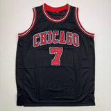 Autographed/Signed Toni Kukoc Chicago Black Jersey BAS COA