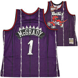 RAPTORS TRACY MCGRADY AUTOGRAPHED PURPLE AUTHENTIC M&N JERSEY XXL BECKETT