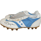 O.J. Simpson Signed Bills Blue/White Tuffmobile Cleats Juice Is Loose JSA 43224