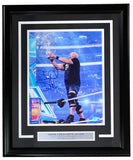 Stone Cold Steve Austin Signed Framed 11x14 WWE Wrestlemania 38 Photo BAS
