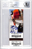 AJ Green Signed Cincinnati Bengals Ticket Stub NFL Debut Beckett 44417