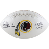 Joe Theismann Autographed Washington Redskins Football SB Champs Beckett 51493