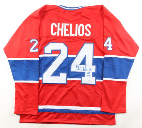 Chris Chelios Signed Montreal Canadiens Jersey Inscribed "HOF 2013" (JSA)