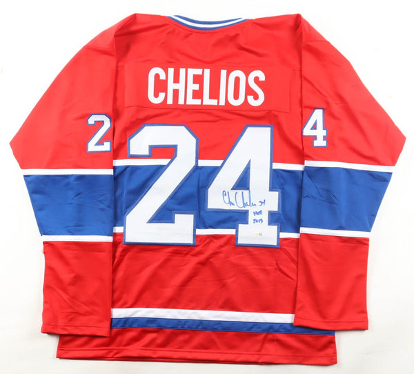 Chris Chelios Signed Montreal Canadiens Jersey Inscribed "HOF 2013" (JSA)