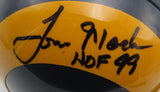 Tom Mack HOF Signed/Inscribed LA Rams Mini Football Helmet JSA 213523