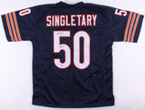 Mike Singletary Signed Bears Jersey Inscribed HOF 98 (Beckett) Super Bowl XX L.B