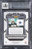 Cowboys Emmitt Smith Signed 2022 Panini Prizm #85 Card Auto 10! BAS Slabbed