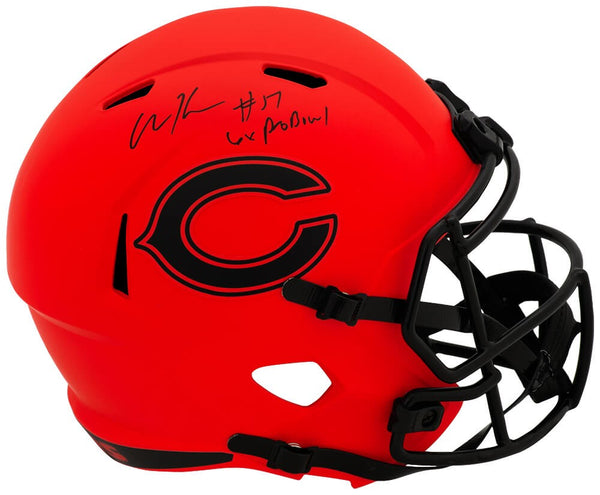Olin Kreutz Signed Bears RAVE Riddell Full Size Rep Helmet w/Pro Bowl - (SS COA)