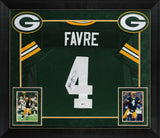 Packers Brett Favre Authentic Signed Green Wilson Framed Jersey BAS #H92241