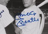 Mickey Mantle Joe DiMaggio Signed Framed Yankees 8x10 Baseball Photo BAS LOA