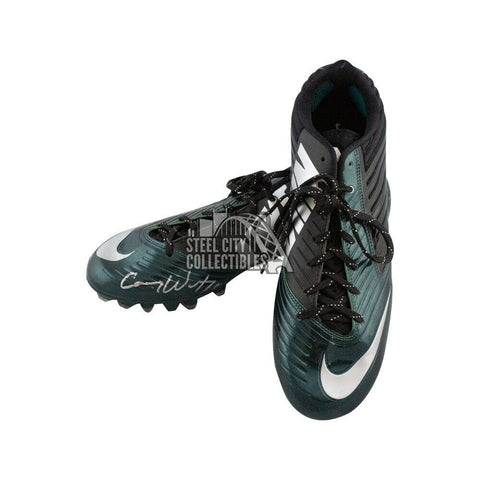 Carson Wentz Autographed Nike Low Football Cleats - Fanatics (Green)