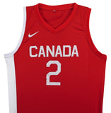 Shai Gilgeous-Alexander Signed Red Nike Team Canada Swingman Jersey JSA #CN07327