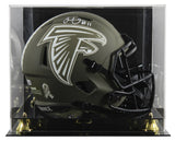 Falcons Julio Jones Signed STS Full Size Speed Rep Helmet W/ Case BAS Witnessed