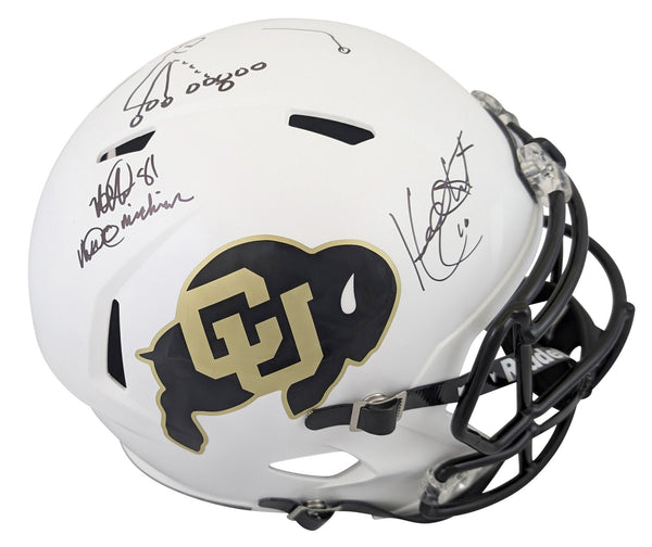 Colorado Stewart & Westbrook "Miracle" Signed Full Size Speed Rep Helmet BAS Wit