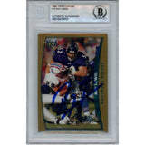 Ray Lewis Autographed 1998 Topps Chrome #72 Trading Card Slab Beckett 53460