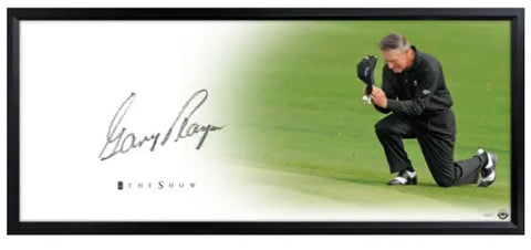 Gary Player Autographed 46" x 20" "Thank you" The Show Framed Lithograph UDA