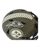 Hines Ward Signed Pittsburgh Steelers Salute Mini Helmet Beckett 42079