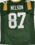 JORDY NELSON - Green Bay Packers - Signed Custom Replica Green Jersey AUTO - BAS
