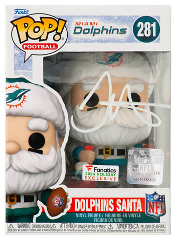 Tyreek Hill Signed Miami Dolphins 'Santa' Funko Pop Doll #281 - (SCHWARTZ COA)