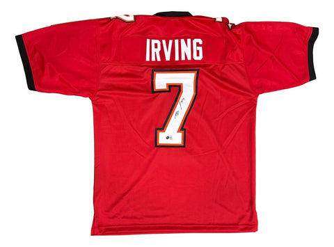 Bucky Irving Tampa Bay Signed Red Football Jersey BAS