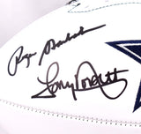 Dorsett/Staubach/Pearson Signed Dallas Cowboys Logo Football-Beckett W Holo