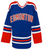 Paul Coffey (OILERS) Signed Blue Custom Hockey Jersey - (SCHWARTZ COA)