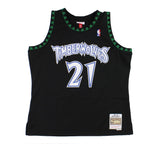 Kevin Garnett Signed Minnesota Timberwolves Mitchell&Ness Black Swingman Jersey