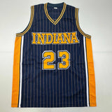 Autographed/Signed Ron Artest Indiana Pinstripe #23 Jersey Beckett BAS COA