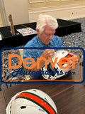 Jimmy Johnon Signed Miami Hurricanes Authentic Helmet 87 Champs Beckett 50130