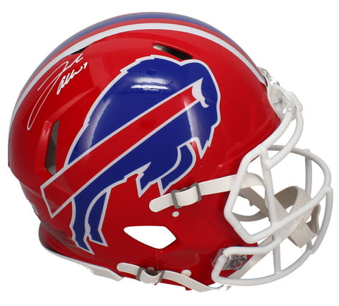 JOSH ALLEN Autographed Buffalo Bills Throwback Authentic Speed Helmet BECKETT