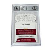 Jon Jones Signed 2021 Panini Crown Royal UFC #19 - BGS 9 AUTO WITNESSED