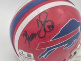 Thurman Thomas Autographed Buffalo Bills Red Mini Helmet Beckett BAS QR #BS30075