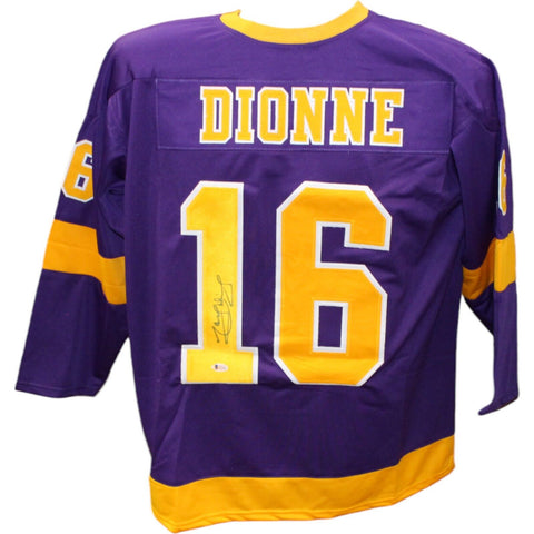 Marcell Dionne Autographed/Signed Pro Style Jersey Purple Beckett 43476