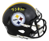 Steelers Kaleb Johnson Authentic Signed Speed Mini Helmet BAS Witness #4W179586